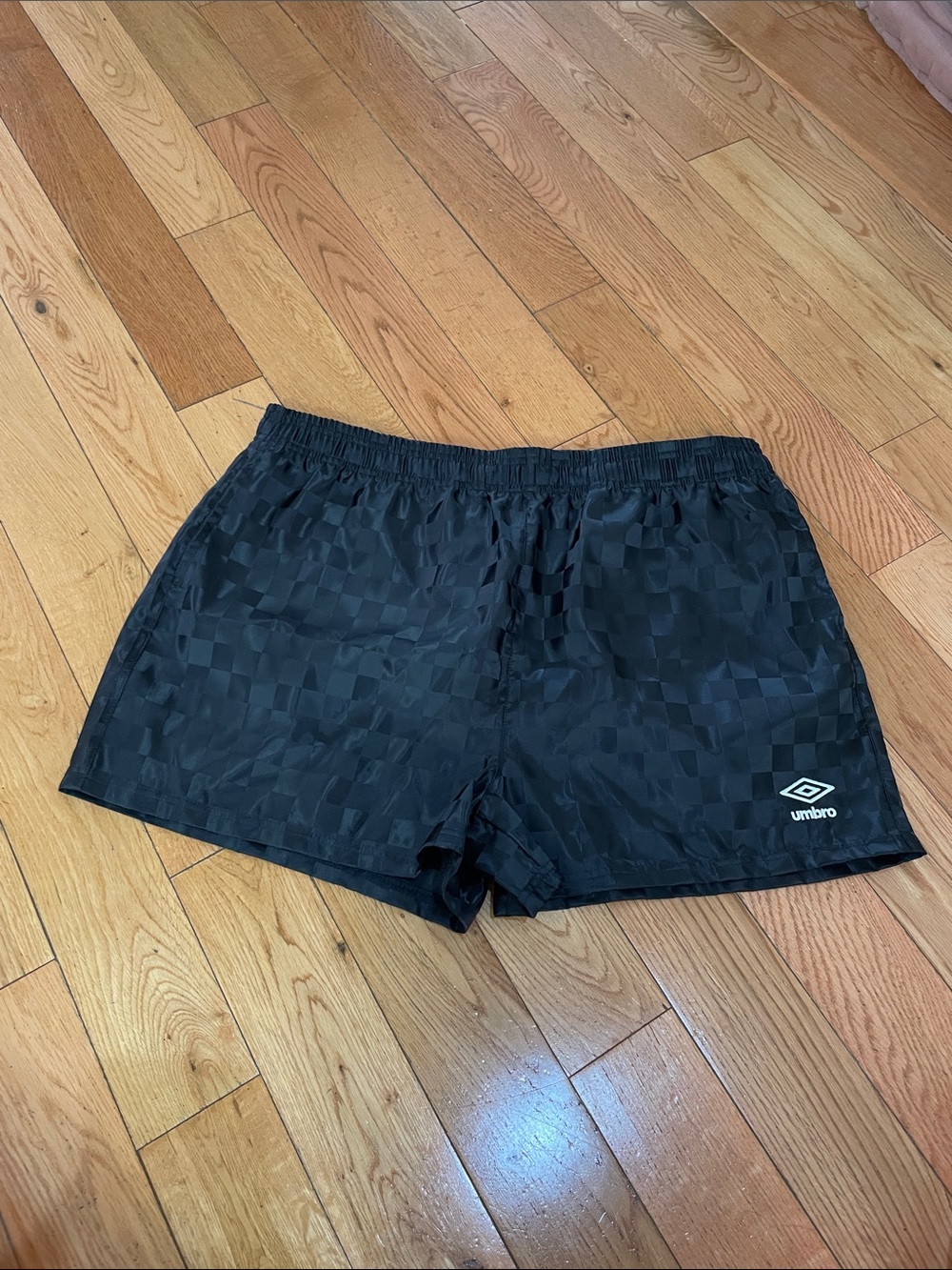 Umbro Black Checkerboard Training Shorts
